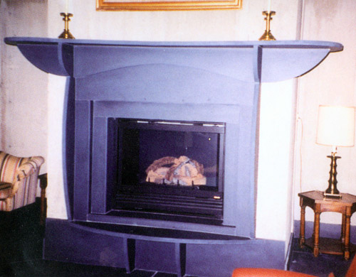 Pennsylvania Slate Interior Fireplace