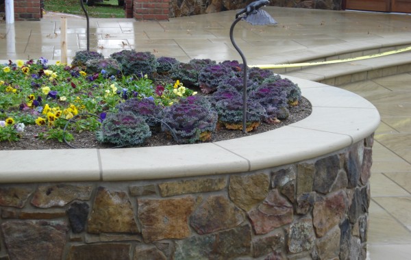 Sandstone Garden Wall