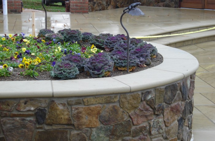 Sandstone Garden Wall