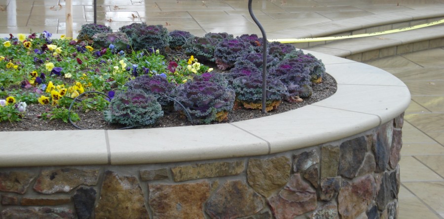 Sandstone Garden Wall